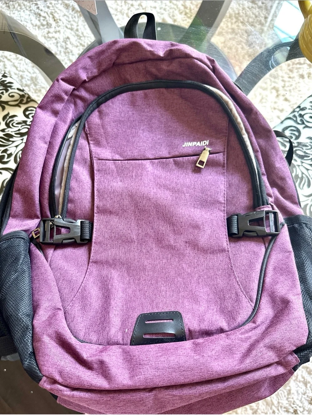 Plum Backpack - Durable 16x23 Everyday Bag by Jinpaidi